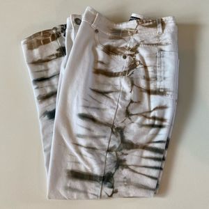 Tie Dyed Capris Ankle Pants XXXL